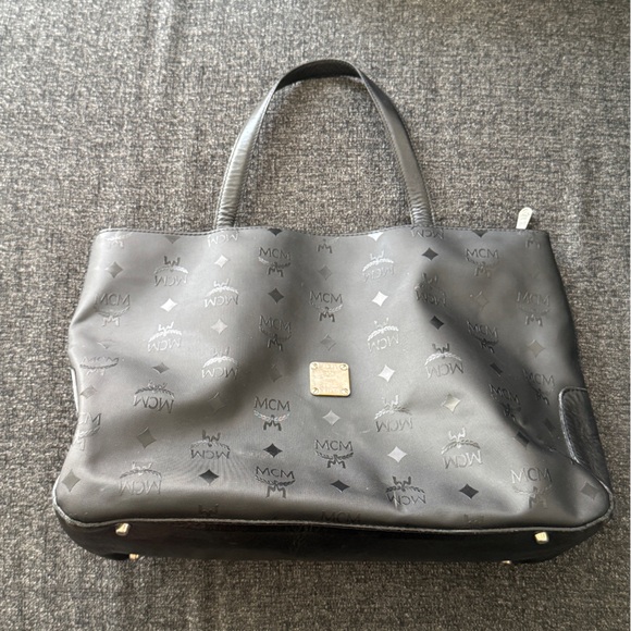 MCM Black Tote Bag with Structured Design